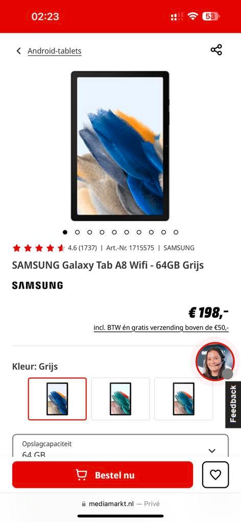 Samsung galaxy tab a8 64gb 2022 geseald