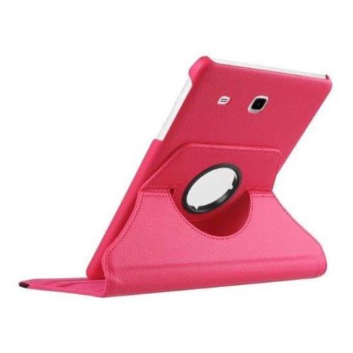 Samsung galaxy tab E 9,6 hoesje 360 draaibare case roze