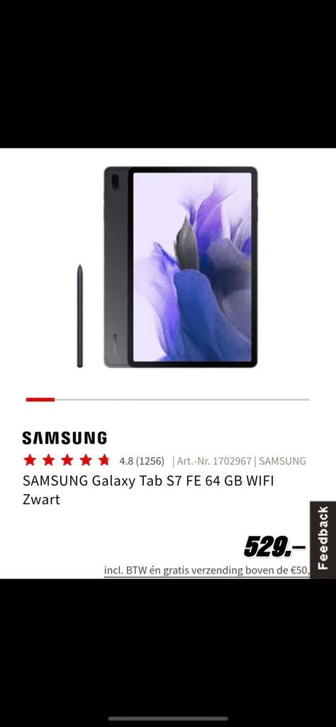 Samsung galaxy tab S7 64GB GESEALED