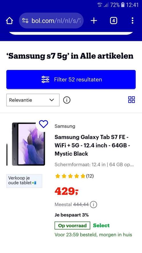 Samsung Galaxy Tab S7 FE Wifi 5G 64GB