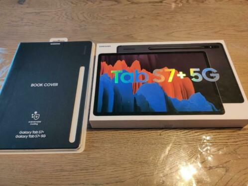 Samsung Galaxy Tab S7 plus 5G 256GB inclusief book cover 