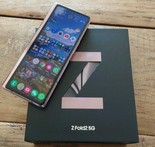 Samsung Galaxy Z Fold2 5G Bronze - Topstaat  Dual Sim  Bon