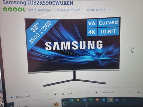 Samsung LU32R590CWUXEN is a 32-inch curved 4K monitor