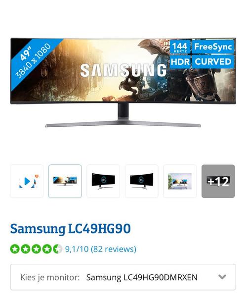 Samsung Odyssey curved 49 inch scherm ultieme game monitor