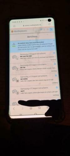 Samsung s10 kapot lcd scherm
