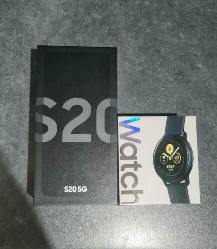 Samsung S20 5G 128GB met Galaxy watch active