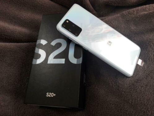 Samsung s20 plus cloud blue, 125GB, garantie, doos, otterbox
