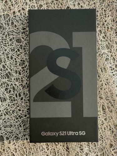 Samsung S21 Ultra 5G 128GB Zwart Geseald (Nieuw)
