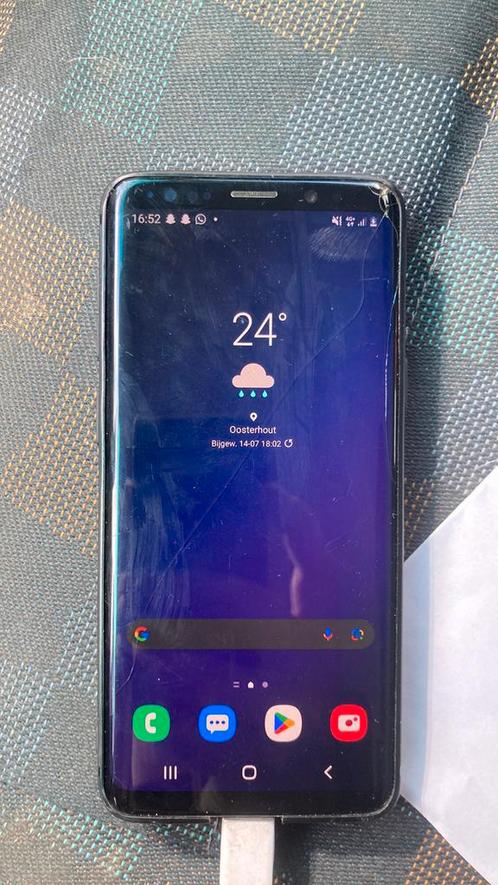 Samsung s9 met schade werkt perfect