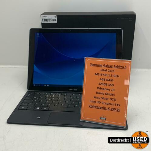 Samsung Tab Pro S Tablet  Intel Core M3-6Y30 128GB SSD 4GB