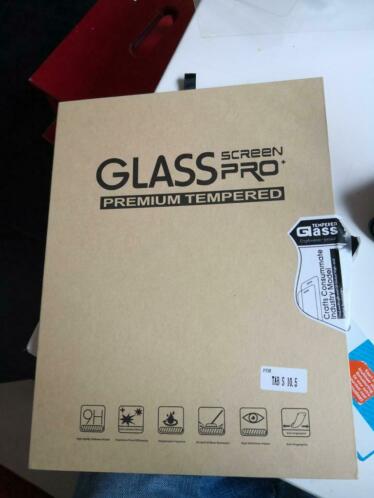 Samsung Tab S 10.5 Tempered Glass schermlaag. Gratis aftehal