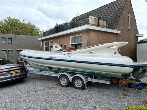 SCANNER DELENNIUM 2999 luxe Rib,  inboard diesel en trailer