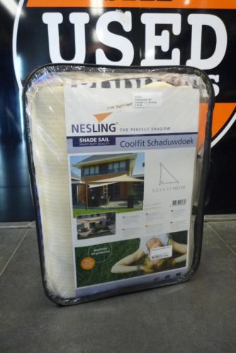 Schaduwdoek 5m driehoek Off White - Nieuw in verpakking