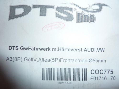 schroefset verlagingset Golf 5 voor 2.0 TDI