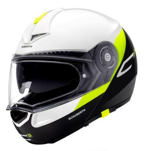 Schuberth C3 Pro Gravity Systeemhelm - Wit  Zwart  Geel