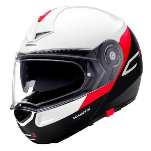 Schuberth C3 Pro Gravity Systeemhelm - Wit  Zwart  Rood