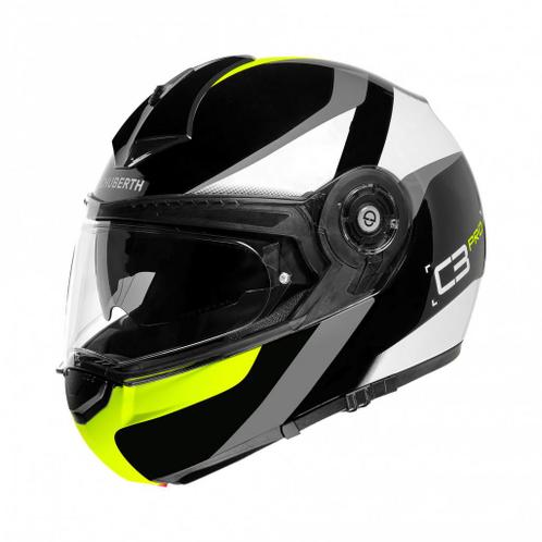 Schuberth C3 Pro Sesante - Zwart  Wit  Geel