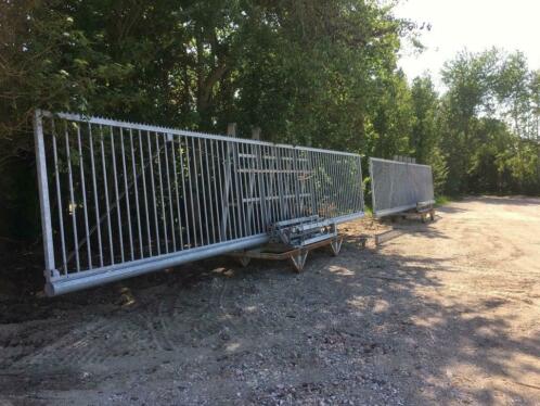 Schuifpoorten 2 x 10 mtr per stuk  per paar 20mtr