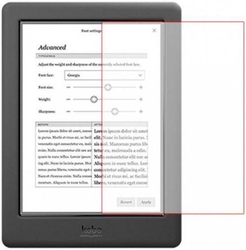 Screenprotector Kobo Nia  Glo  Glo HD  Aura Edition 2