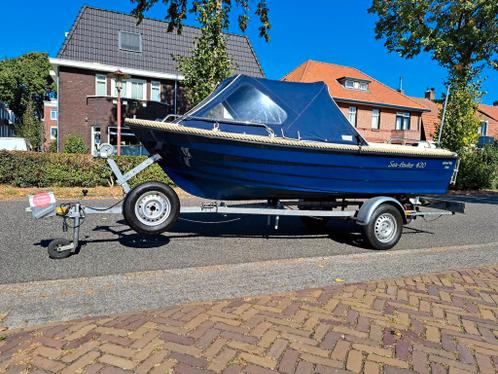 Sea-Finder 420  Johnson 9.9pk  Kalf kanteltrailer