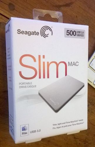  Seagate Backup Plus Slim Mac 500GB 