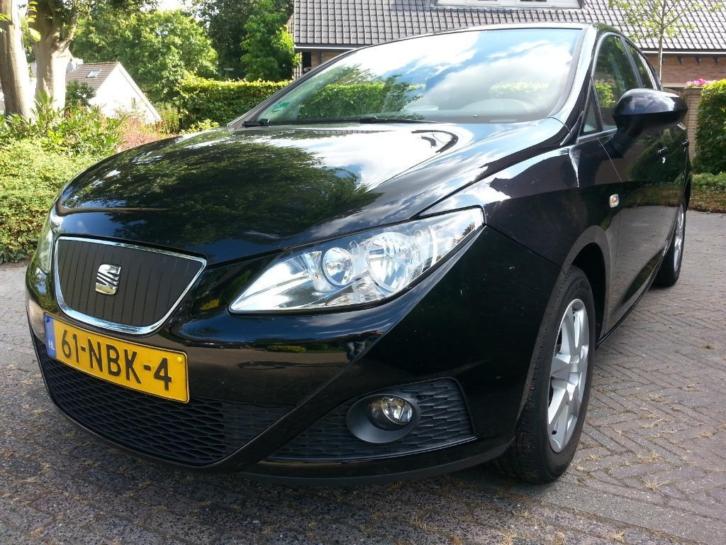 Seat Ibiza 1.2 TDI 55KW Eco 2010 Zwart uitvoering Style