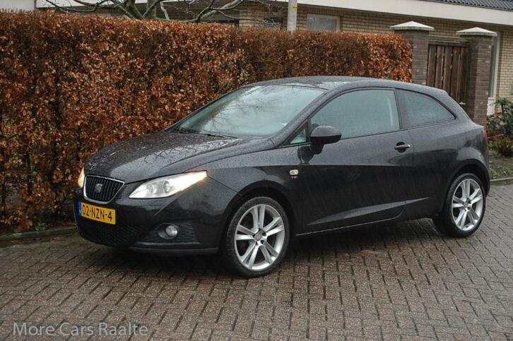 Seat Ibiza 1.2 TSI 77KW SPORT DSG 2011 Zwart apk 12-2019