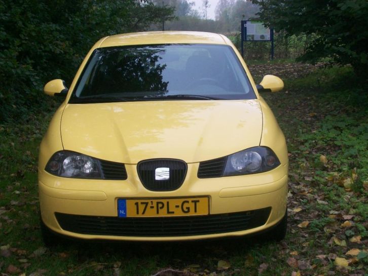 Seat Ibiza 1.4 16V 74KW 2004 Geel rijd op auto gas lpg 