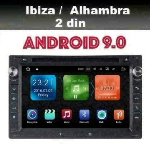 Seat Ibiza Alhambra radio navigatie 7inch android 9.0 dab