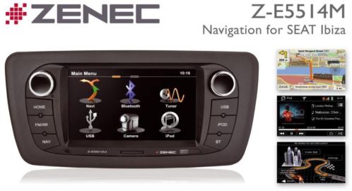Seat Ibiza pasklaar plugampplay navigatiesysteem Zenec Z-E5514