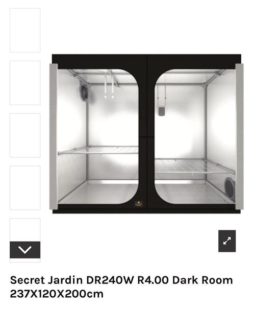 Secret jardin darkroom nieuwe kweektent 2,40x2,40m compleet