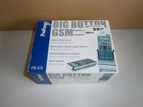 senioren GSM. Big Button mobiele telefoon. Profoon PM575