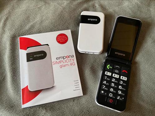 Senioren telefoon Emporia SIMPLICITY glam.4G met opladers