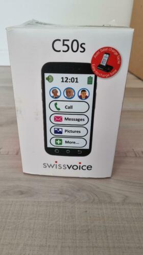 Senioren telefoon SwissVoice C50s incl. bijpassende hoes