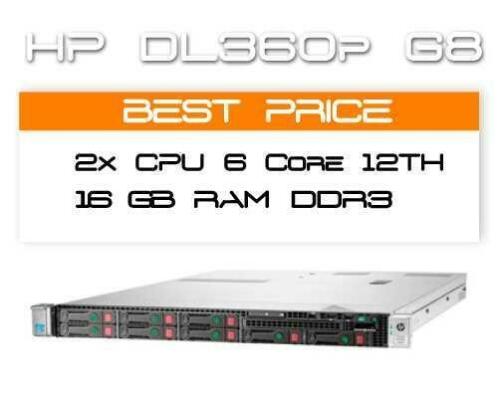 Server HP DL360P G8 12 Core 24 TH 16GB RAM