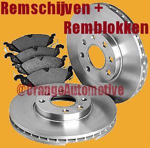 Set 2x REMSCHIJVEN  REMBLOKKEN Achter AUDI A6 1997-2005