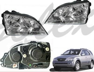 set l  r 2 nieuwe koplampen Kia Sorento 02 tm 06 manueel