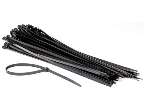 Set met nylon kabelbinders 8.8 x 500 mm zwart (100 st.)