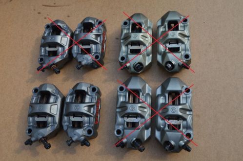 Setje BREMBO Monoblock M50 Radiale Remklauwen Ducati 