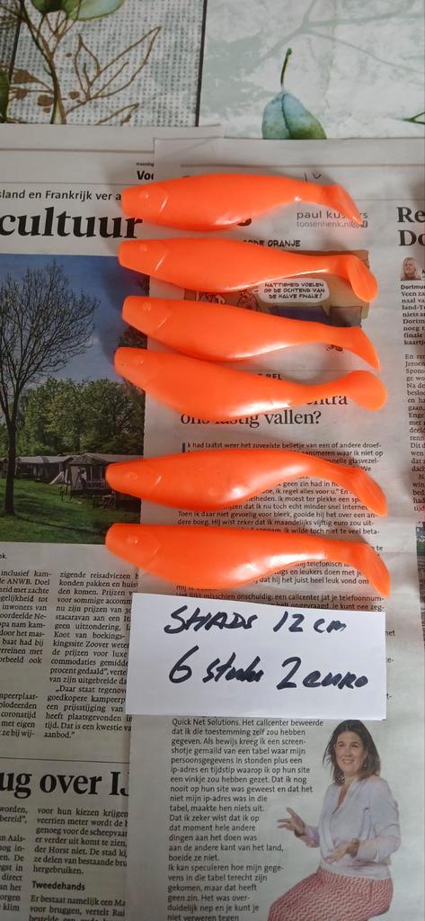 Shads 12 cm nu 6 stuks voor 2 euro