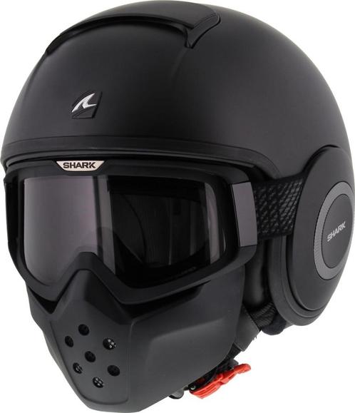 Shark Raw  Drak - Mat Zwart XL Motor helm