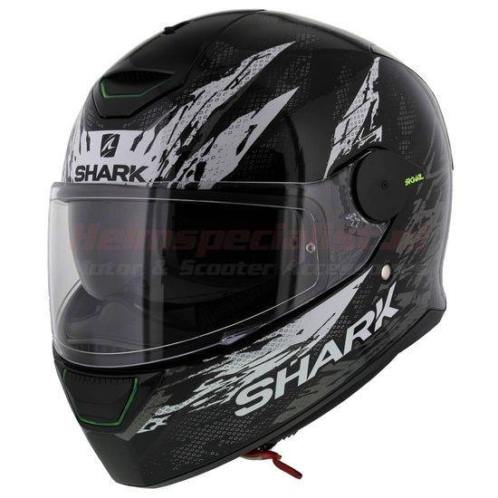Shark Skwal Ellipse Helm Zwart Wit