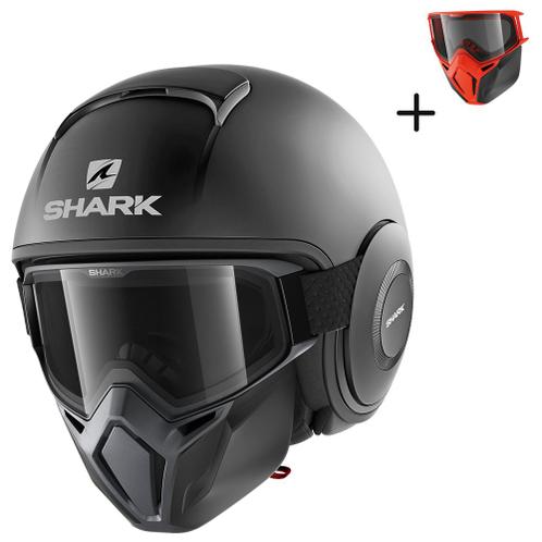 Shark Street Drak - Mat Zwart (incl. 2 maskers)