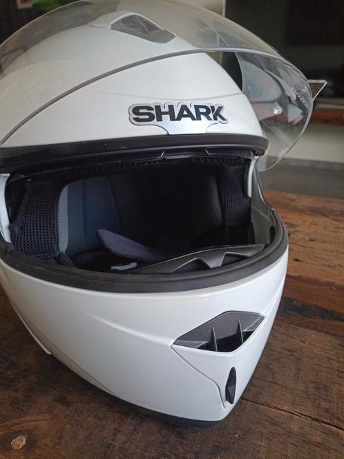 Shark systeemhelm wit maat L