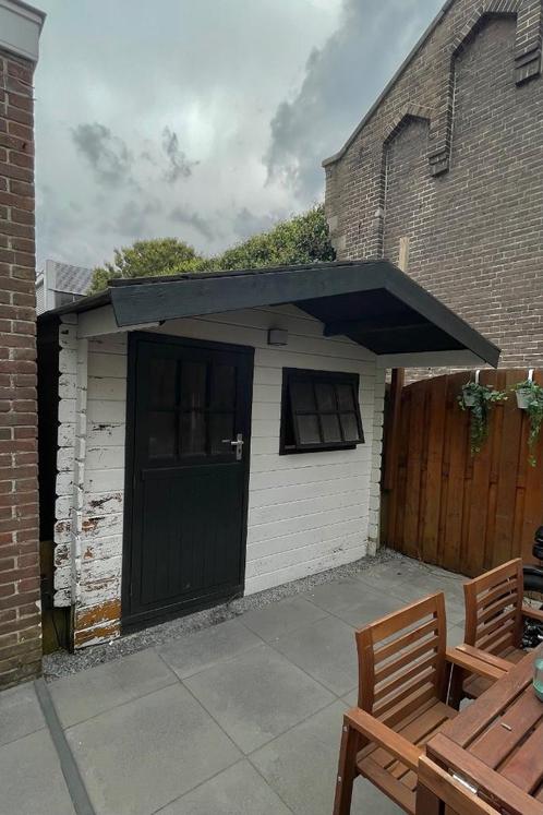 Shed with extended roof for free