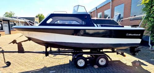 Shetland 498 Vis of Plezier Boot inclusief Trailer en Motor