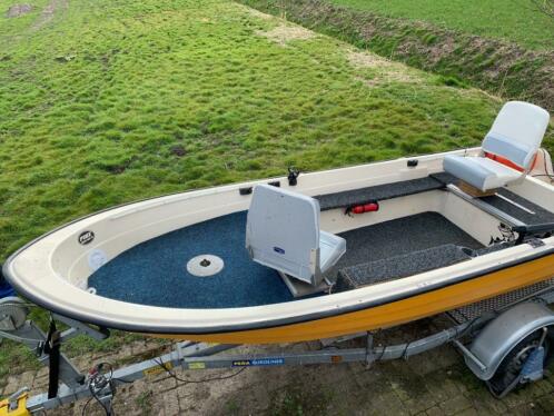Shetland GH14 roofvisboot Honda 20pk Pega polyester visboot