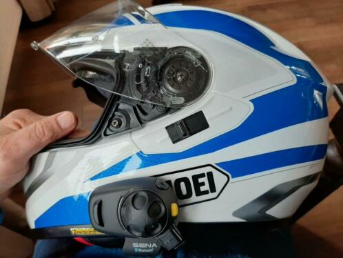 Shoei GT air Swayer motorhelm MET SENA als nieuw , maat L .