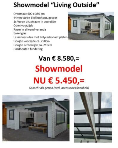 Showmodel blokhut  veranda