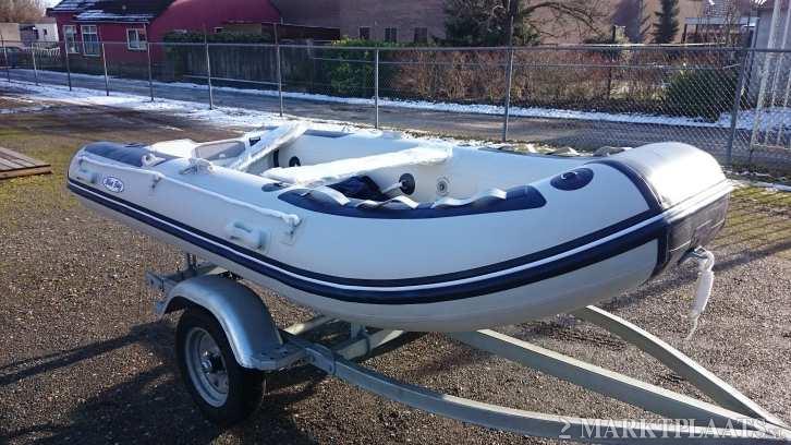 Showmodel Blue Bay 330 Airdeck nu hoge korting